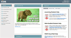 Desktop Screenshot of elearning.fidm.edu